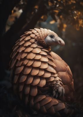 Smiling pangolin