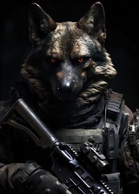 Animal Soldier Wolf