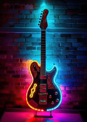 Glowing Grooves Guitar