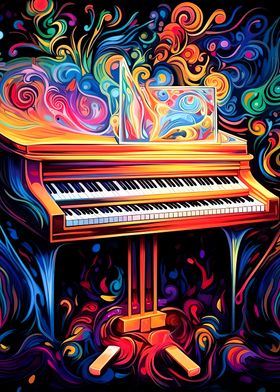piano colorfull