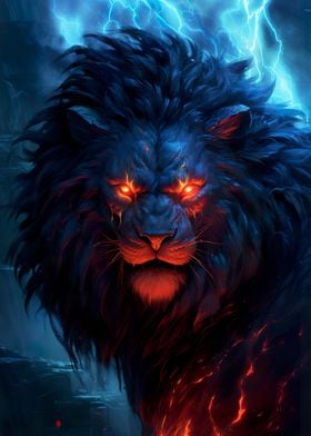 Dark Fantasy Lion