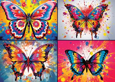 Pop art Butterfly