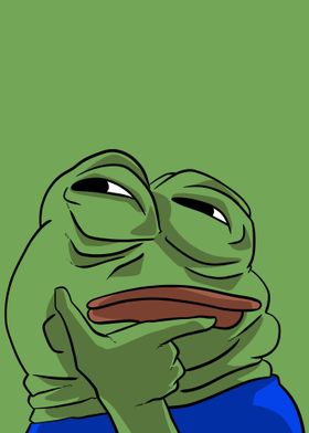 thinking pepe