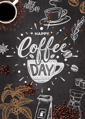 Happy Coffee Day Sign