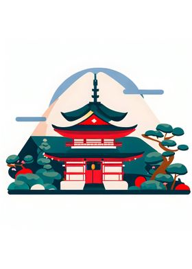 Japan Flat Illustration