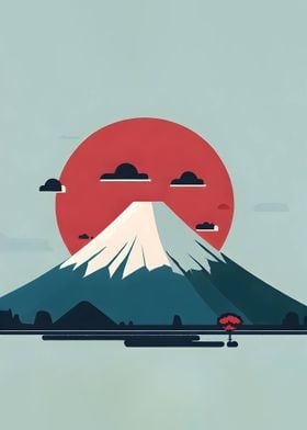 Japan Flat Illustration