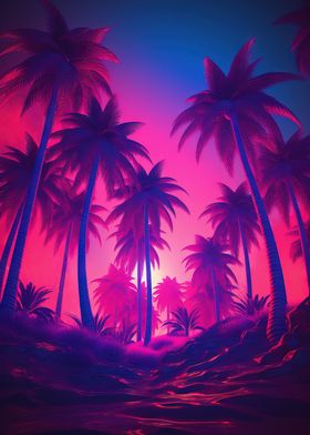 Tropical Retro Dreamscape