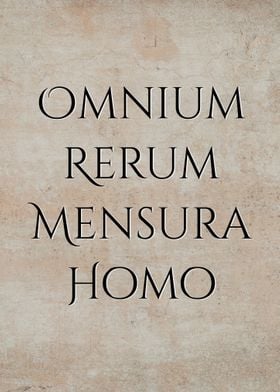 Latin Quote Omnium Rerum 