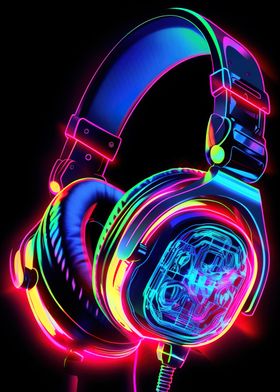 headphone neon