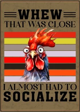 Funny Chicken Poster