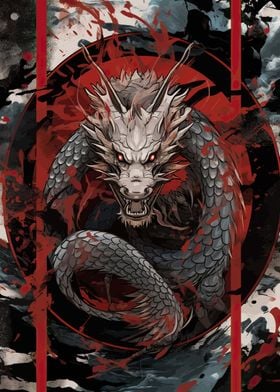 King Fantasy Dragon Sketch