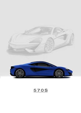 McLaren 570S  Blue