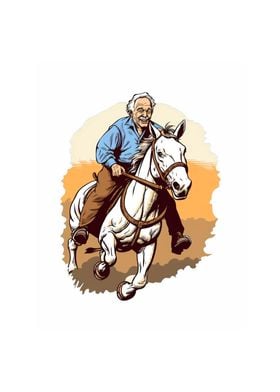 Horse Rider Grandpa