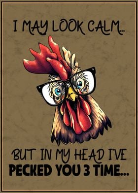 Funny Chicken Poster