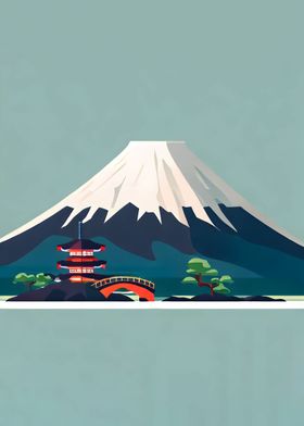 Japan Flat Illustration