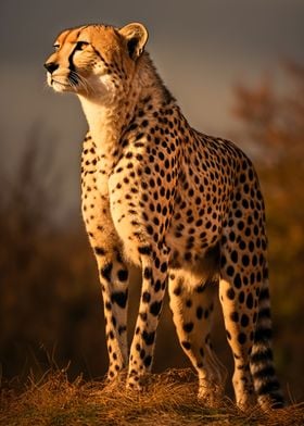 majestic cheetah close up