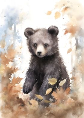 Black Bear Watercolor