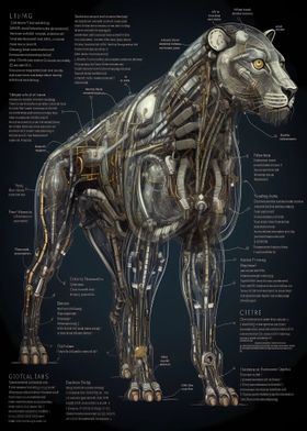 Robot Lion Infografic