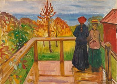 On the Veranda 1902 Munch