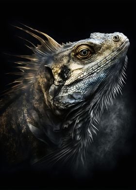 Iguana close up