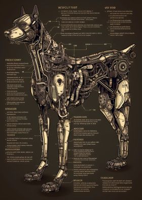 Robot Metallic Dog