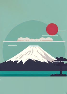 Japan Flat Illustration