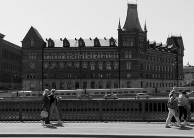 Stockholm Vasa Bridge BW