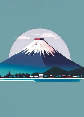 Japan Flat Illustration