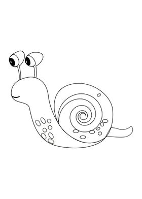 Line Art Snail