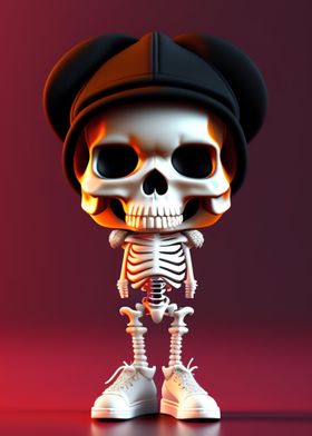 a chibi skeleton