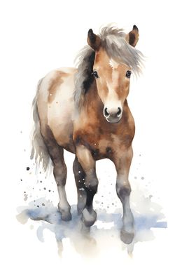 Horse Watercolor
