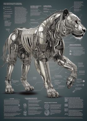 Robot Metallic Lion