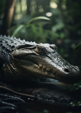 Majestic alligator