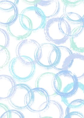 Blue abstract circles