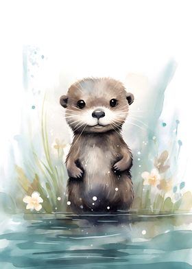 Otter Watercolor