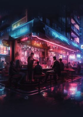 Neo Tokyo Nightlife City