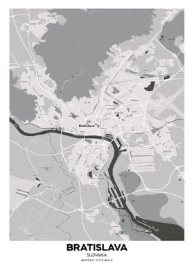 Bratislava Slovakia map