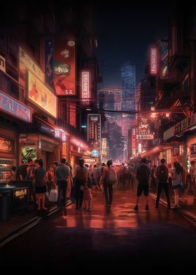 Neo Tokyo Nightlife City