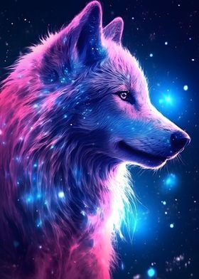 Cosmic Celestial Wolf