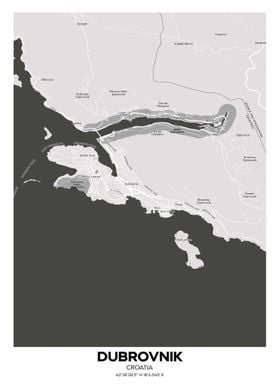 Dubrovnok streetmap