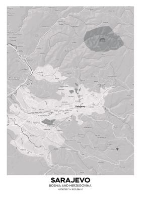 Sarajevo streetmap