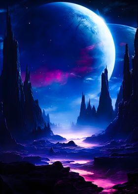 Moonlit Alien Haven