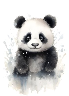 Panda Watercolor