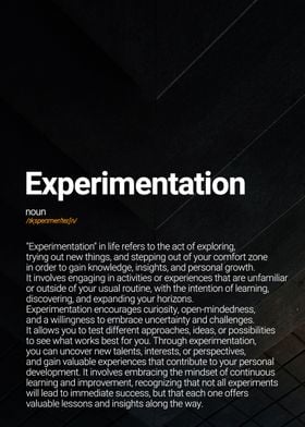 Experimentation