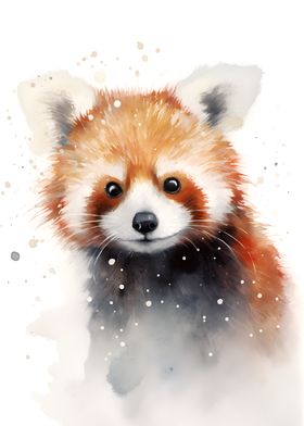 Red Panda Watercolor