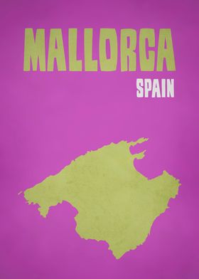 MALLORCA SPAIN MAP