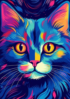 Cat Animal Pop Art