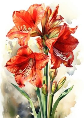 Amaryllis Botanical Beauty