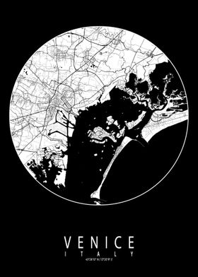 Venice City Map Full Moon