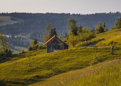 Swiss mountain Barn